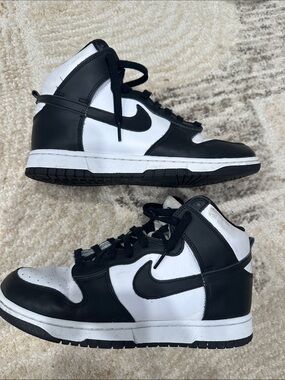 Nike Black and White High-Top Sneakers